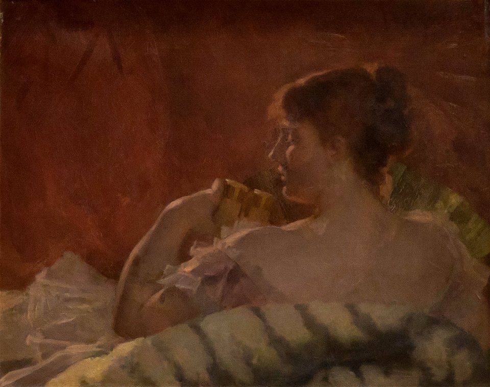 Edouard Agneessens (1842-1885) - In het theater (1880) - Museum voor Schone Kunsten (Doornik) 23-12-2010 15-04-17
