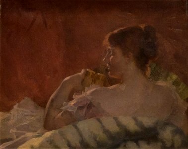 Edouard Agneessens (1842-1885) - In het theater (1880) - Museum voor Schone Kunsten (Doornik) 23-12-2010 15-04-17