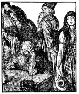 Edmund J Sullivan Illustrations to The Rubaiyat of Omar Khayyam First Version Quatrain-069