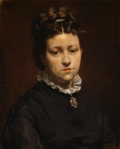 Edouard Agneessens - Portrait of Mathilde Costermans
