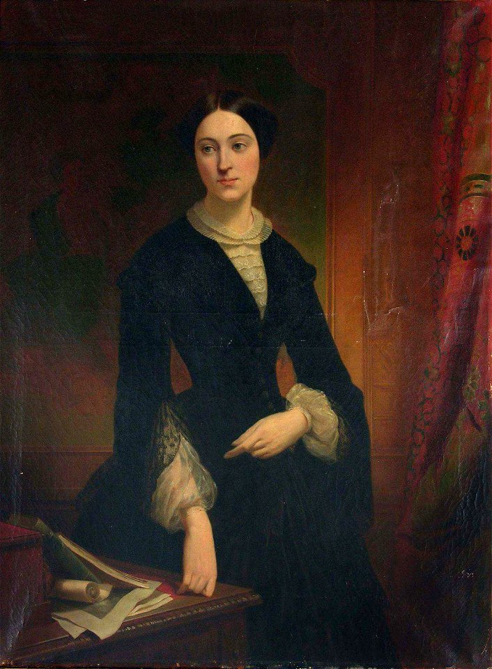 Edouard Louis Dubufe - Portret Izabelli Działyńskiej