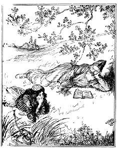 Edmund J Sullivan Illustrations to The Rubaiyat of Omar Khayyam First Version Quatrain-019