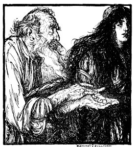 Edmund J Sullivan Illustrations to The Rubaiyat of Omar Khayyam First Version Quatrain-023