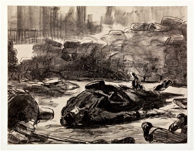 Edouard Manet - Civil War (Guerre civile) - Google Art Project. Free illustration for personal and commercial use.