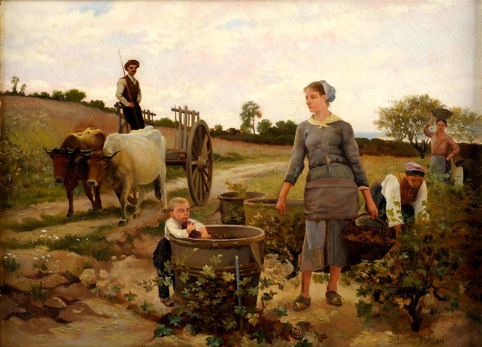 Edouard Debat-Ponsan Weinernte