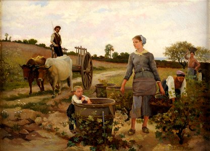 Edouard Debat-Ponsan Weinernte
