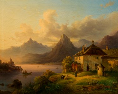 Edmund Mahlknecht - Landschaft mit Bergsee - 7876 - Kunsthistorisches Museum