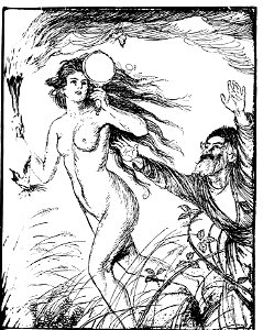 Edmund J Sullivan Illustrations to The Rubaiyat of Omar Khayyam First Version Quatrain-039