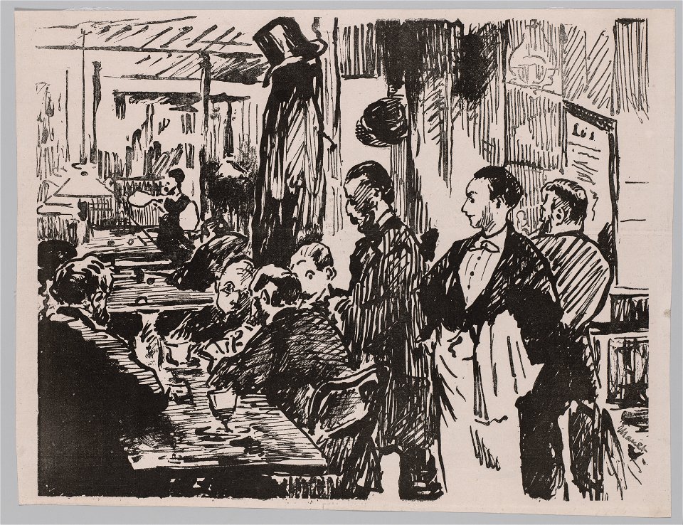 Edouard Manet (French, 1832-1883) - Au Café - 2019.57 - Cleveland Museum of Art