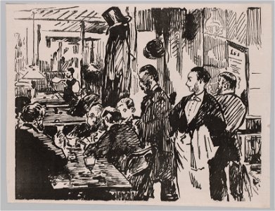 Edouard Manet (French, 1832-1883) - Au Café - 2019.57 - Cleveland Museum of Art