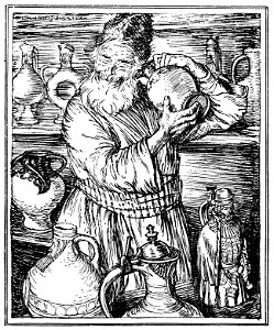 Edmund J Sullivan Illustrations to The Rubaiyat of Omar Khayyam First Version Quatrain-059