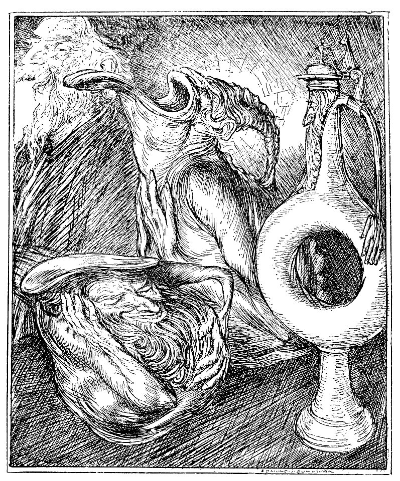 Edmund J Sullivan Illustrations to The Rubaiyat of Omar Khayyam First Version Quatrain-063