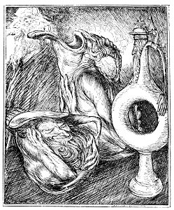 Edmund J Sullivan Illustrations to The Rubaiyat of Omar Khayyam First Version Quatrain-063
