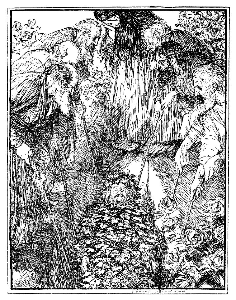 Edmund J Sullivan Illustrations to The Rubaiyat of Omar Khayyam First Version Quatrain-067