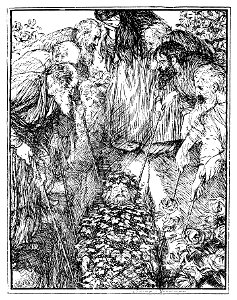 Edmund J Sullivan Illustrations to The Rubaiyat of Omar Khayyam First Version Quatrain-067