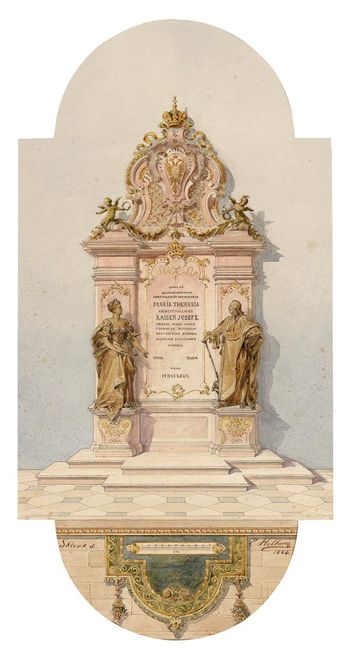 Edmund von Hellmer Entwurf Denkmal Maria Theresia 1886