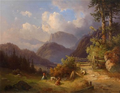 Edmund Mahlknecht Die junge Ziegenhirtin