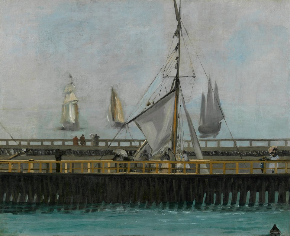 Edouard Manet - The jetty of Boulogne-sur-Mer - Google Art Project