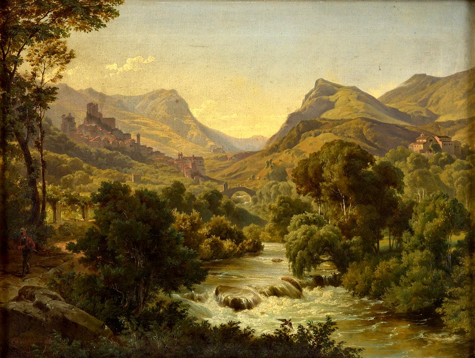 Edmund von Wörndle Italienisches Bergdorf