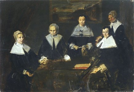 Edouard Manet after Frans Hals - Regentesses of the Old Men's Almshouse in Haarlem data37045967-ae8c77