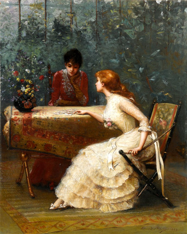 Edouard Bisson Frage an die Karten 1889