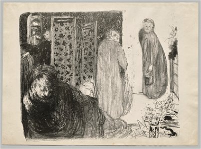 Edouard Vuillard (French, 1868-1940) - Interior with Folding Screen (L'intérieur au paravent) - 2020.159 - Cleveland Museum of Art