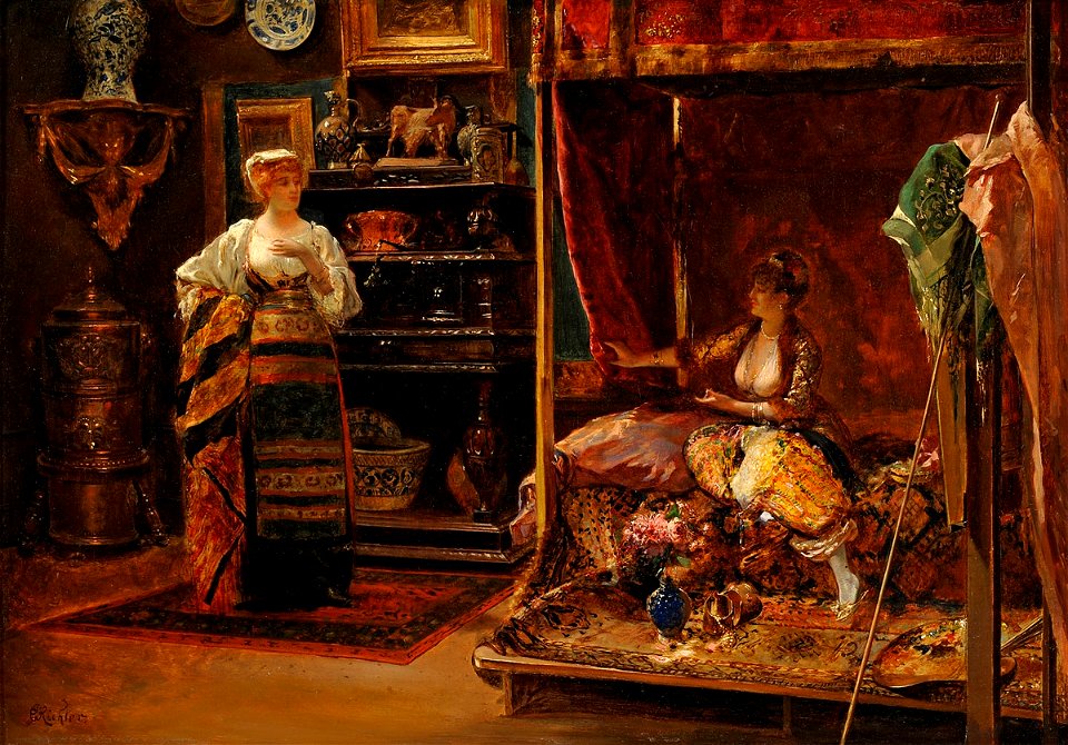Edouard Frédéric Richter Im Atelier des Künstlers