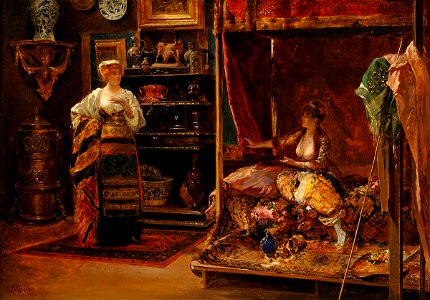 Edouard Frédéric Richter Im Atelier des Künstlers