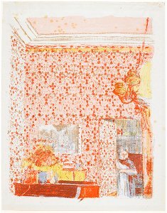 Edouard Vuillard - Intérieur aux tentures roses I - Google Art Project