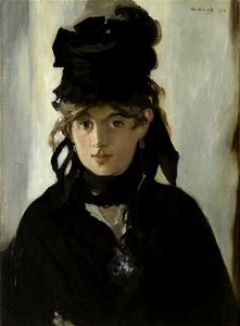 Edouard Manet - Berthe Morisot With a Bouquet of Violets - Google Art Project. Free illustration for personal and commercial use.
