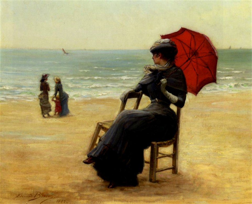 Edouard Bisson - Sitting by the sea