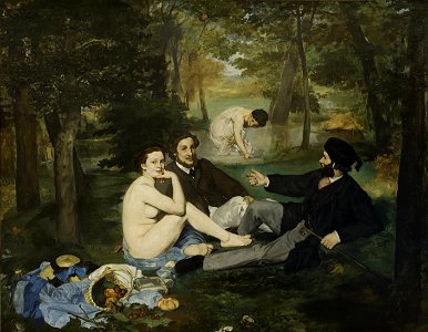 Edouard Manet - Luncheon on the Grass - Google Art Project. Free illustration for personal and commercial use.