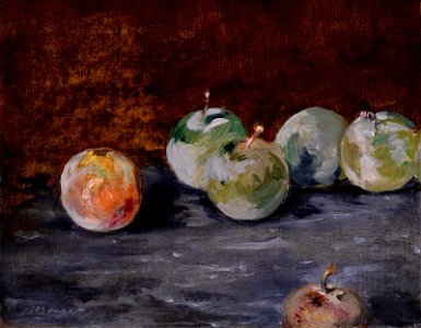 Edouard Manet - Plums - 79.182 - Museum of Fine Arts. Free illustration for personal and commercial use.
