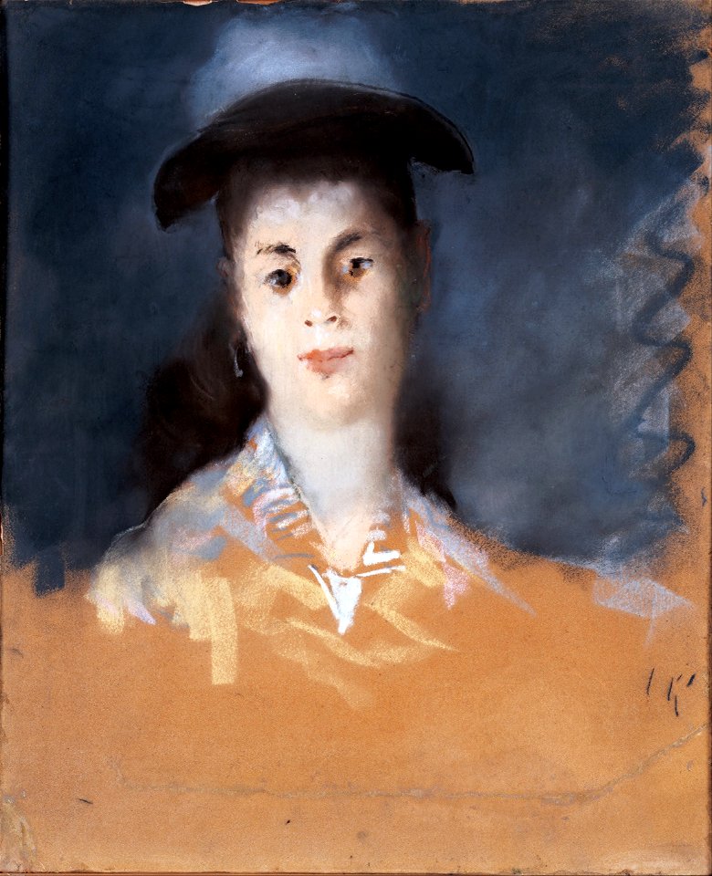 Edouard Manet - Woman Wearing a Hat with Silk Gauze - Google Art Project