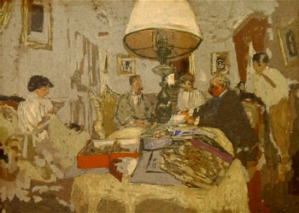 Edouard Vuillard-Les amis autour de la table