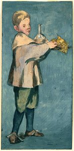 Edouard Manet - Boy Carrying a Tray (L'Enfant portent un plateau) - Google Art Project