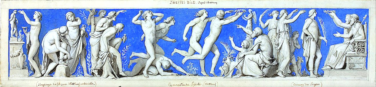 Eduard Bendemann - Gymnastic Games - Google Art Project