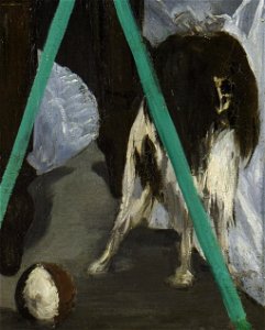Edouard Manet - The Balcony - Google Art Project - Detail of the dog