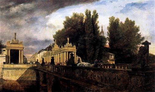 Eduard Gaertner - Königsbrücke and Königskolonnade - WGA08483