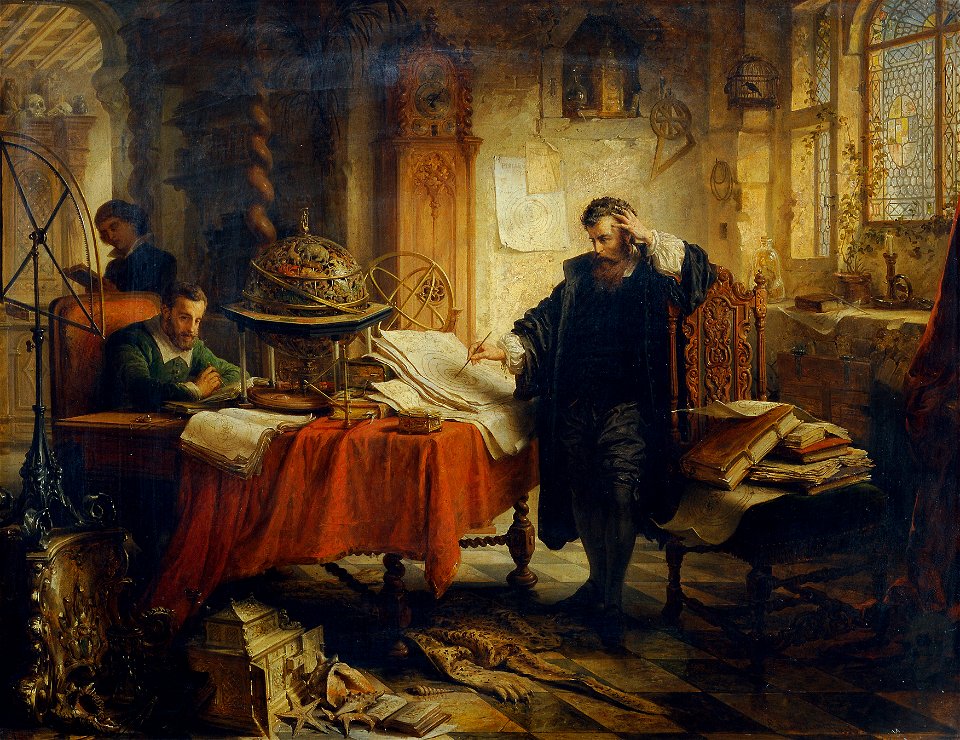 Eduard Ender - Kopernikus, die Bahnen der Gestirne aufzeichnend - 3764 - Kunsthistorisches Museum