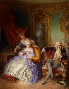 Eduard Ender Galante Szene 1868