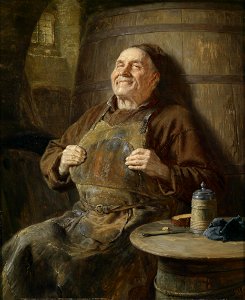 Eduard Grützner Beschauliche Ruhe 1897