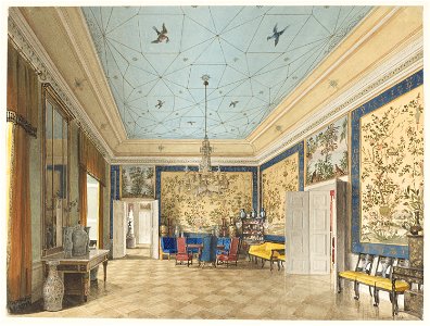 Eduard Gaertner - The Chinese Room in the Royal Palace, Berlin - Google Art Project