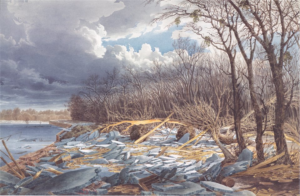 Eduard Gurk - Am Damm nächst dem k k Augarten am 3 Märt 1830