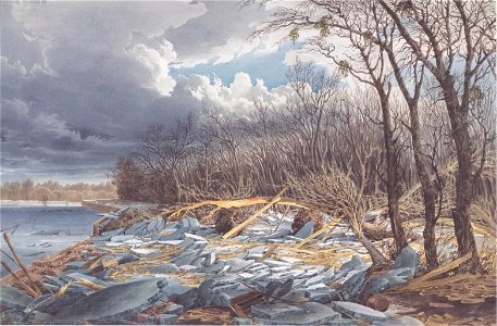 Eduard Gurk - Am Damm nächst dem k k Augarten am 3 Märt 1830
