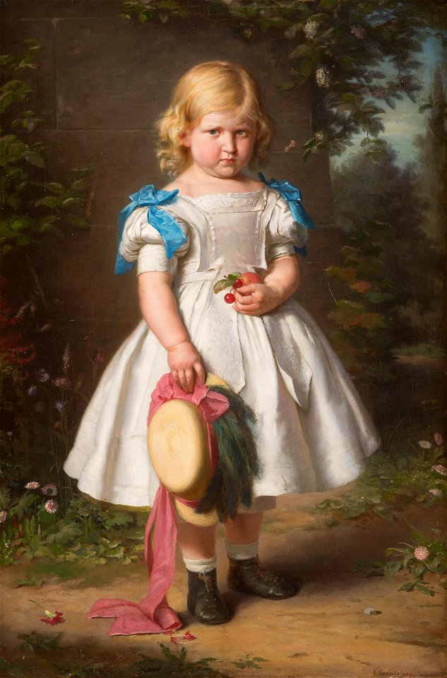 Eduard Geselschap Bildnis Martha von Richthofen 1864 