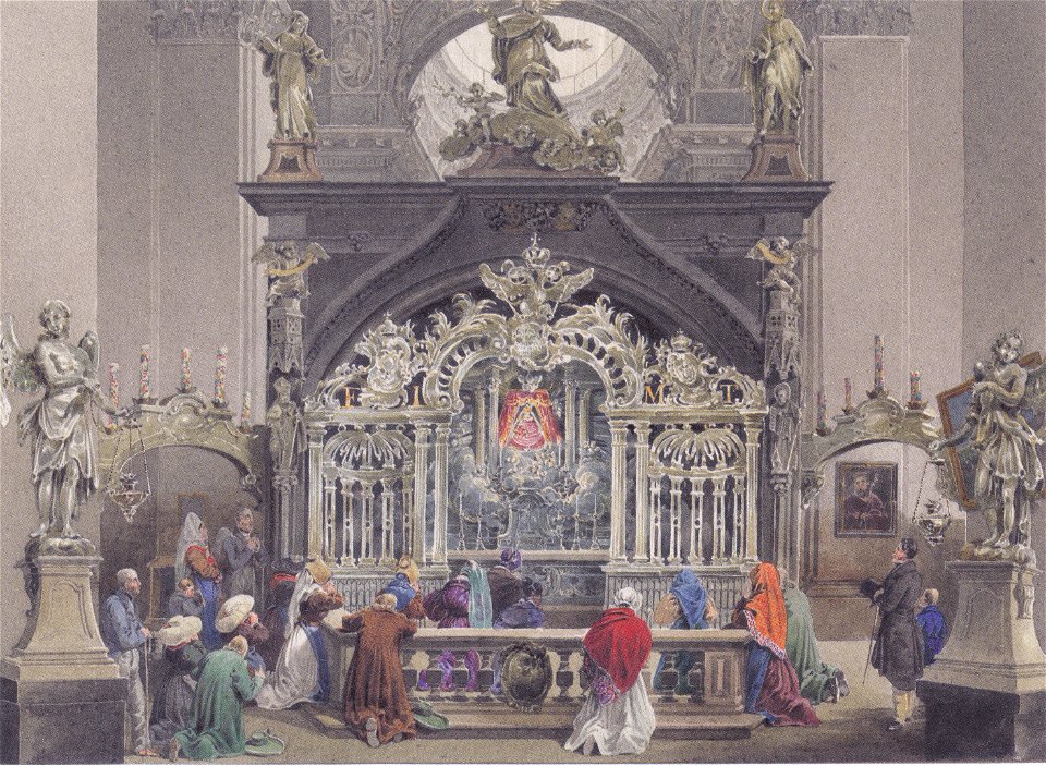 Eduard Gurk - Gnadenkapelle in der Kirche in Mariazell - 1833