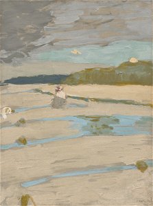 Edouard Vuillard (French, 1868-1940) - The Beach at Saint Jacut (La plage á Saint Jacut) - 2020.143 - Cleveland Museum of Art