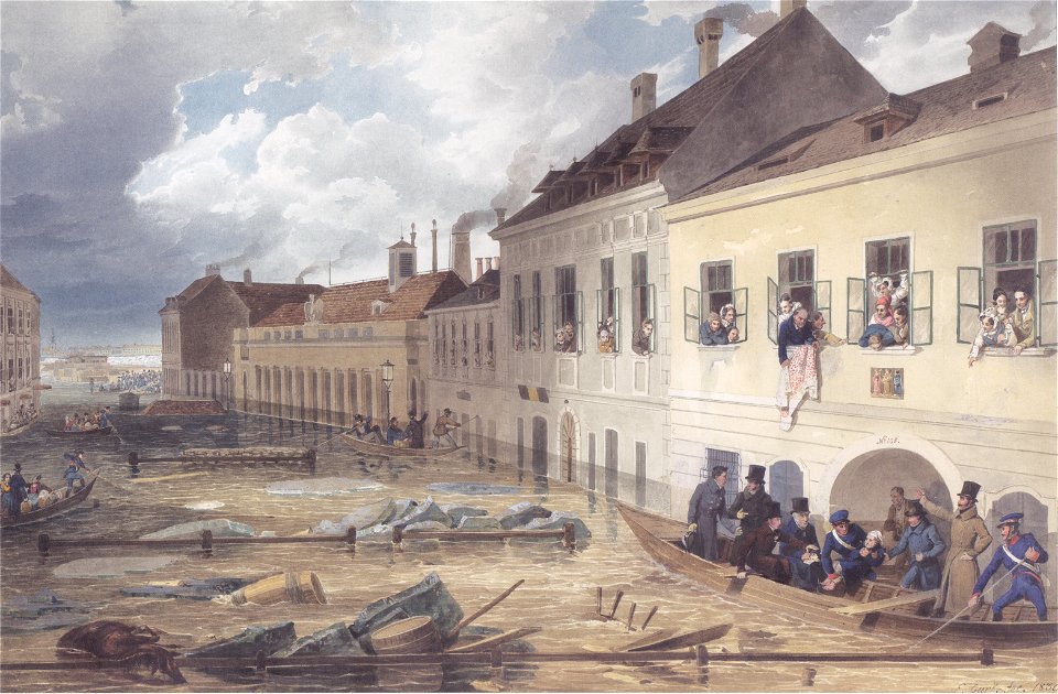 Eduard Gurk - Roßau, Schmidgasse am 2 März 1830