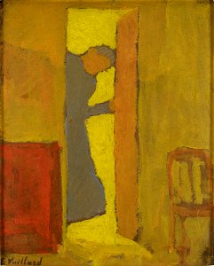 Edouard Vuillard - The Artist’s Mother Opening a Door - Google Art Project
